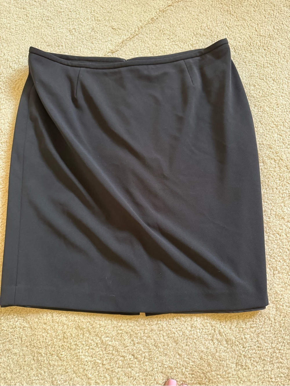 Calvin Klein Solid Black Pencil Skirt 16W Never Worn